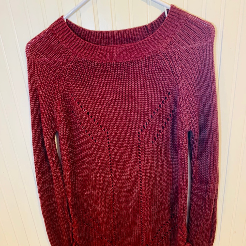 Wine Colored Sweater (S)